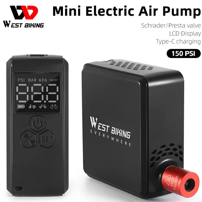 Bomba Eléctrica para Bicicleta Recargable y Portátil: La Compañera Perfecta para tus Aventuras